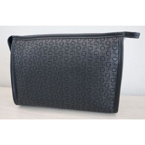 Guess E8930412 Women's Black Crimson Debossed Cosmetic Make Up Travel Cases - Picture 10 of 16